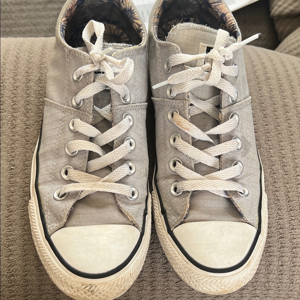 Gray High-Top Women's Converse Sneakers